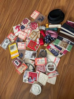 Vintage Sewing Notions and Craft Supplies Lot