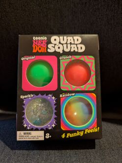 Schylling Teenie NeeDoh Quad Squad 4 pack
