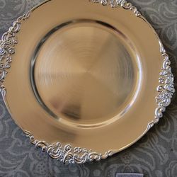 108 Charger Plates For $216 Silver Color