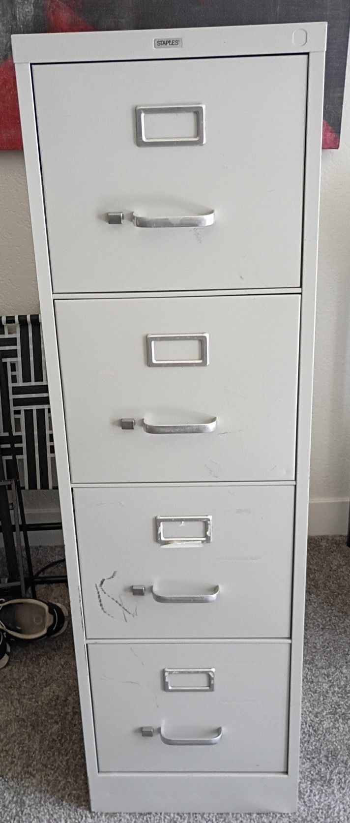 Staples 4 Drawer File Cabinet