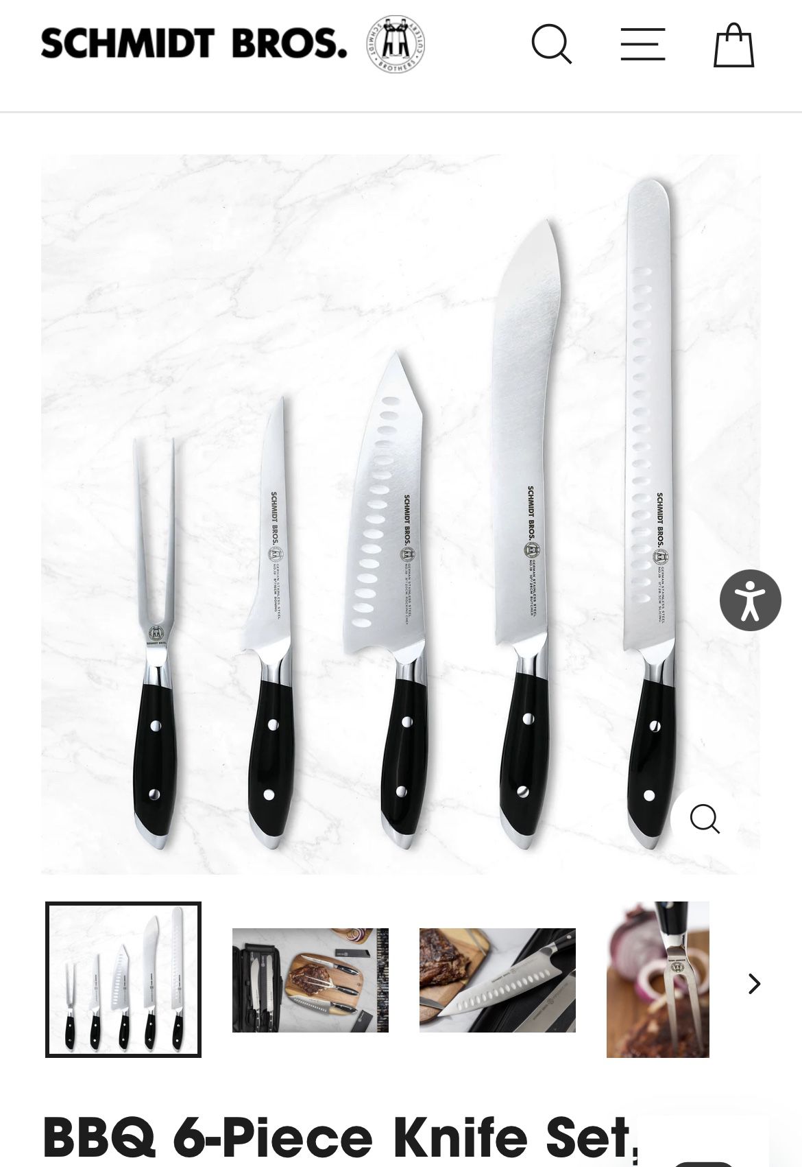 Schmidt Bros. Ultimate BBQ 6 Piece Knife Set BRAND NEW! for Sale in  Winchester, CA - OfferUp