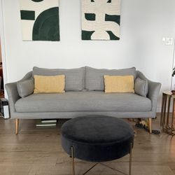 Ottoman/ Leg Rest Blue 