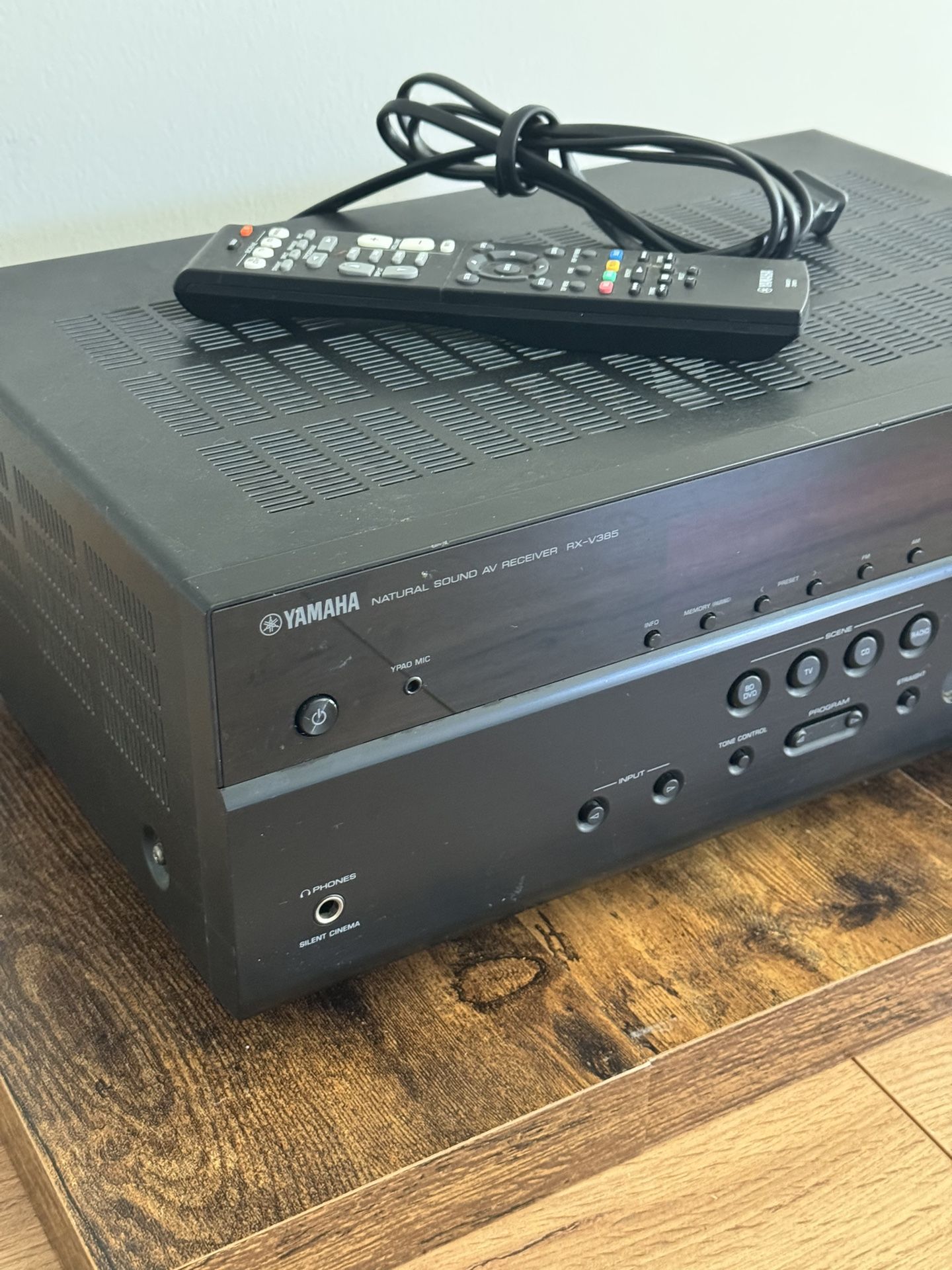 YAMAHA RX-V385 5.1-Channel 4K Ultra HD AV Receiver with Bluetooth