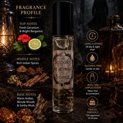Bogeyman 10 mL Roll-On Perfume Oil Sweet Spicy Amber Scent  Bogeyman is a mysterious sweet and spicy fragrance with a warm, alluring character. Fresh 