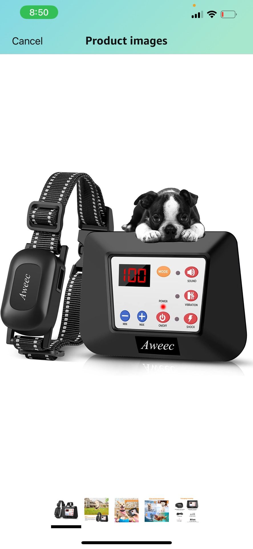 2in 1 Wireless Dog Fence Remote Training Collar