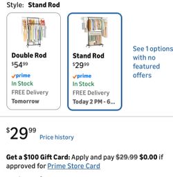 Portable white clothes rack