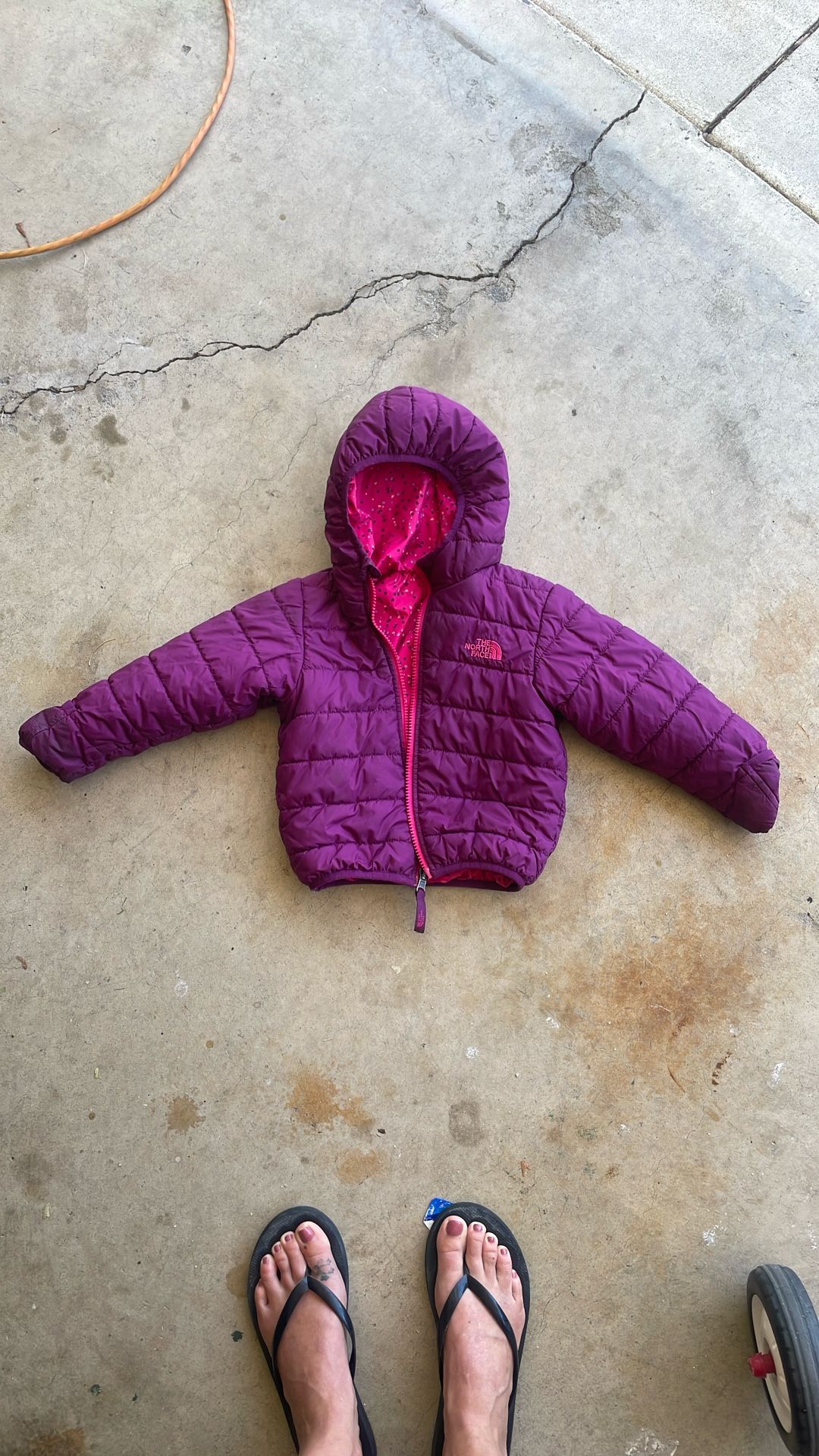 The North Face Size 2T Reversible Hooded Snow Jacket