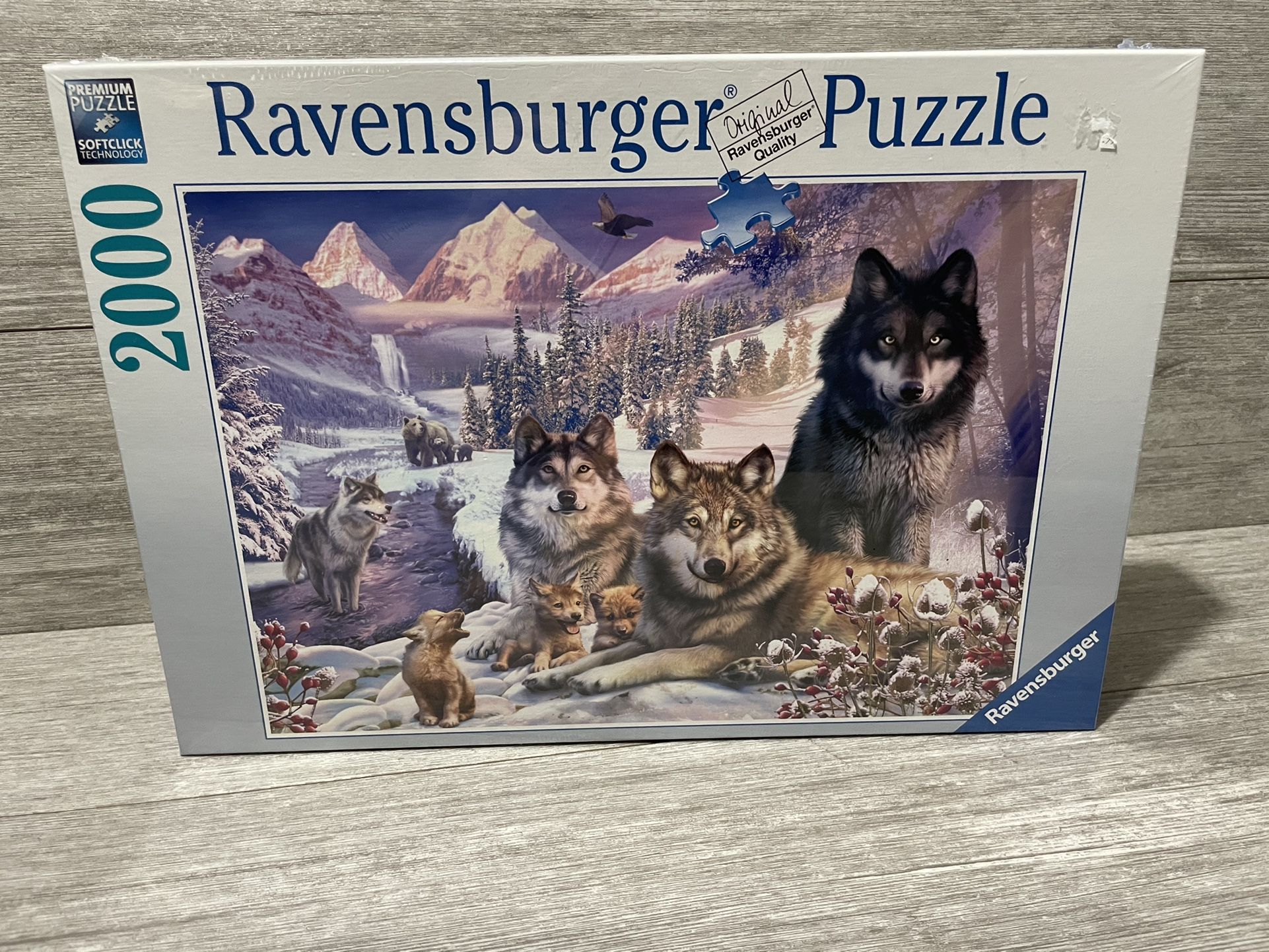 Ravensburger 16012 Wolves 2000 Piece Puzzle- Softclick Technology 29.5"x30.5"