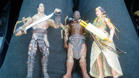 The Scorpion King 'The Mummy' action figure lot.