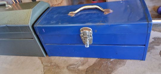 Blue Continental Metal Toolbox - Reliable & Rugged
