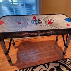 NHL Adjust & Store Hover Air Hockey Game Table with Electronic Scoreboard, Pucks & Pushers
