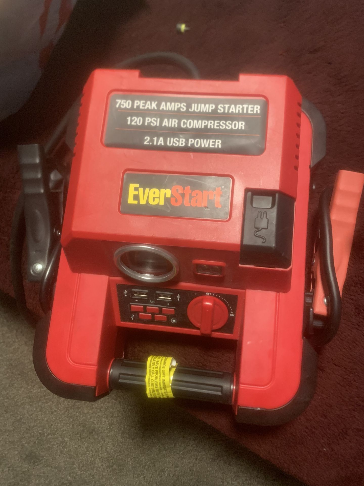 Everstart Jump Starter And Air Compressor