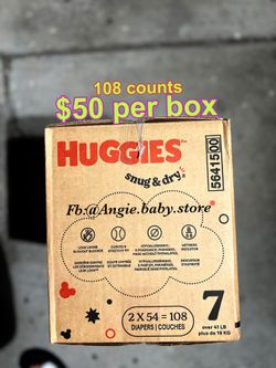 Huggies snug and dry size 7