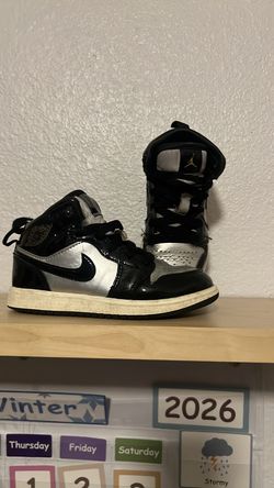 Air Jordan’s 1 black, white, silver