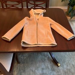 Faux shearling kids jacket