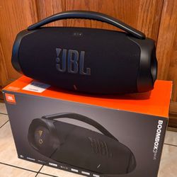 JBL Boombox 3 Wi-Fi + Bluetooth 5.3 Portable Bluetooth Speaker | Massive Bass | 24-Hour Battery | JBL Original Pro Sound