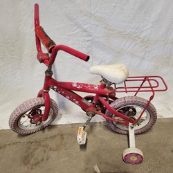Pink Children's Bike with Training Wheels