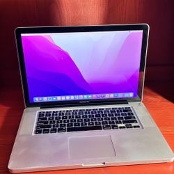 Apple MacBook Pro 15” I7/8GB/256GB SSD $160