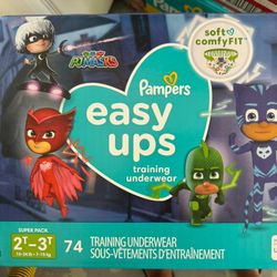 Pampers Easy Up 2-3T 74ct