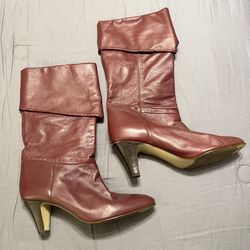 vintage Aigner and oxblood Boots