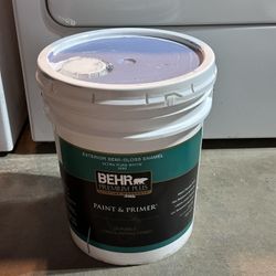 Behr Premium semi gloss Exterior Paint & Primer blue 5 Gallon Bucket Galones 