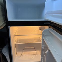 GALANZ 3.1 Cu Ft Mini Fridge with Freezer – Stainless Steel, Energy Star, Two-Door Compact Fridge