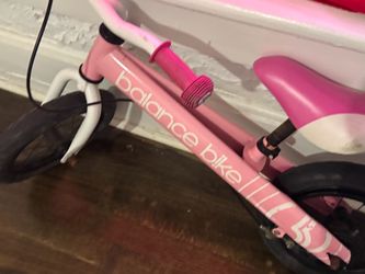 Pink Kids Balance Bike