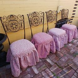Vintage Russell Woodard Andalusia IRON Dining Chairs - $200 (Washington Park, i25 and Alameda, Denver)
