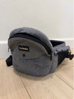 Tushbaby Hip Seat Baby Carrier with Storage – Gray