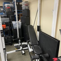 bench and weight machine