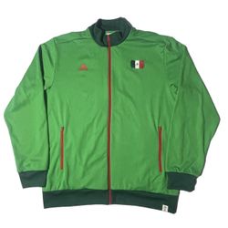 Adidas Fifa World Cup 2014 Viva Mexico Soccer Track Jacket Men’s XL Green Pullover Full Zip