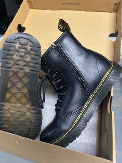 Size 5 Dr. Martens Black Leather Lace-Up Boots