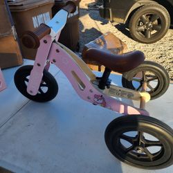 Wooden Tricycle/balance Bike