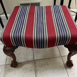 CLAWFOOT OTTOMAN/ STOOL