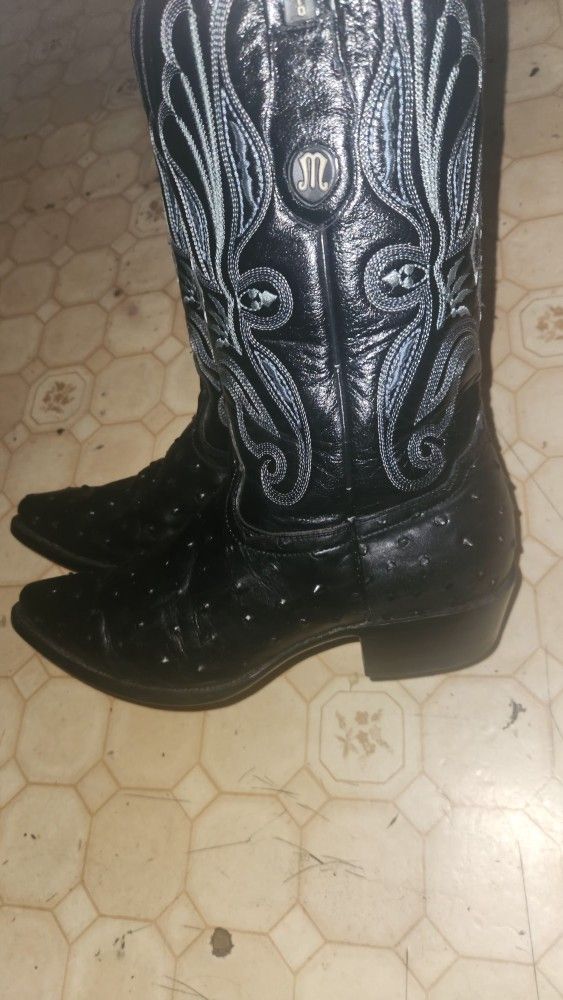 Ostrich Boots 9 1/2 Men..