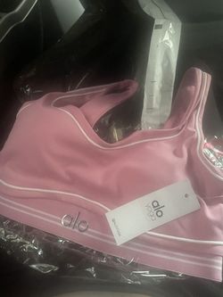 Alo Yoga pink Heart Throb Bra 