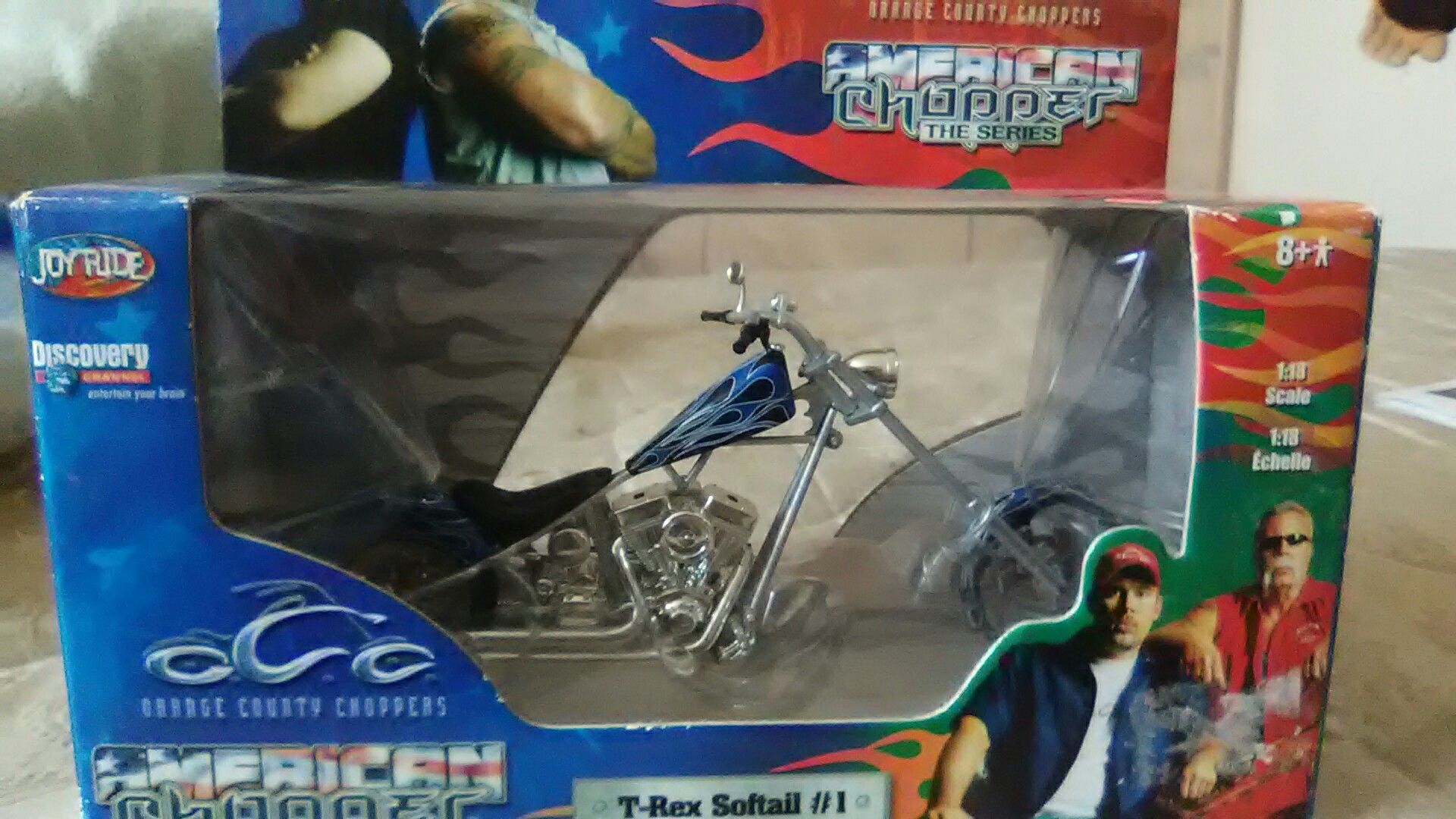 American chopper T-Rex Softail toy chopper.