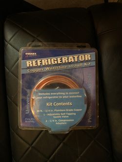 Refrigerator copper waterline kit