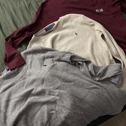 XL POLO RALPH LAUREN VINTAGE THERMAL WAFFLE KNIT LONG SLEEVE SHIRT