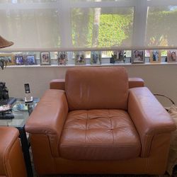 Leather Couch and Chair