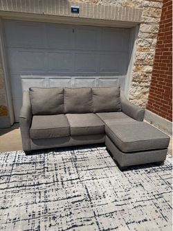 Gray fabric couch