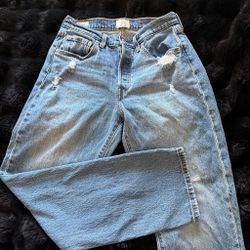Levi's 501 Curve Distressed Light Wash Jeans