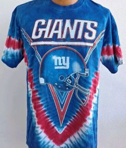 New York Giants Majectic Tie Dye Double Sided Mens T-Shirt Large
