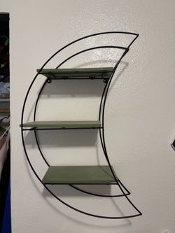Crescent moon shelf