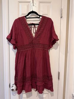 Red dress size medium