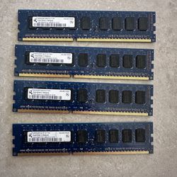 Qimonda 2GB DDR3 RAM sticks (4) - $20