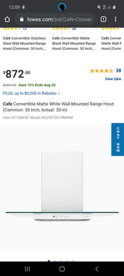 Wall Vent Hood Stainless steel