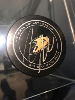 Anaheim Ducks John Gibson Signed Autographed Puck