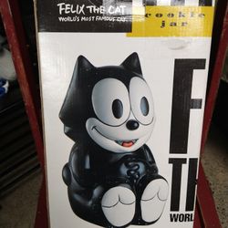 New In Box FELIX THE CAT COOKIE JAR