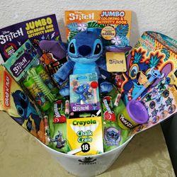 STITCH  GIFT BASKET. ( PICK UP IN MODESTO.)